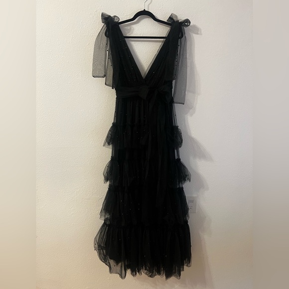 NWTs whimsigoth tulle tiered dress with ruffles and bows XL - Picture 6 of 9